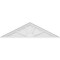 Ekena Millwork Peaked Cap 4 Spoke Architectural Grade PVC Pediment, 50"W x 13-1/2"H x 2"P (Pitch 6/12) PEDPS050X135PKC04 - alternate 4